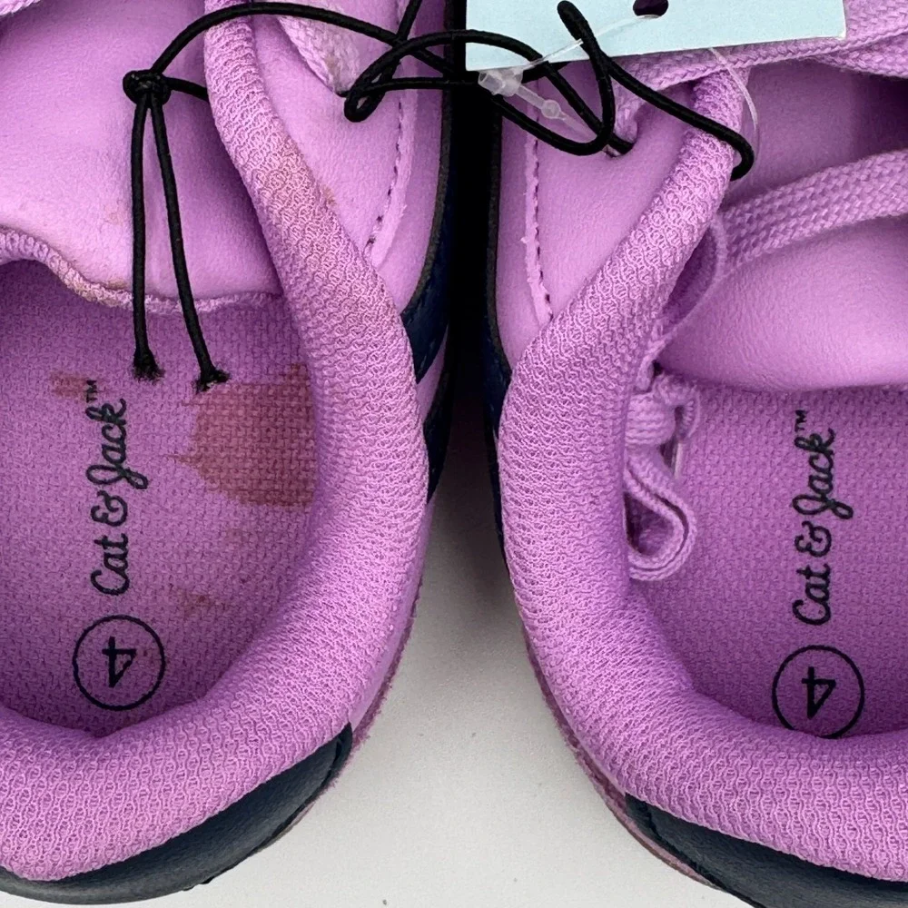 Cat & Jack Boston Court Kids Sneakers Pink Purple Size 4 NWT
